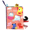 Interactive Cloth Book Rattle for Babies 0-36M
