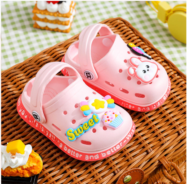 Summer Kids Sandals | Soft Anti-Skid Cartoon Hole Shoes for Boys & Girls