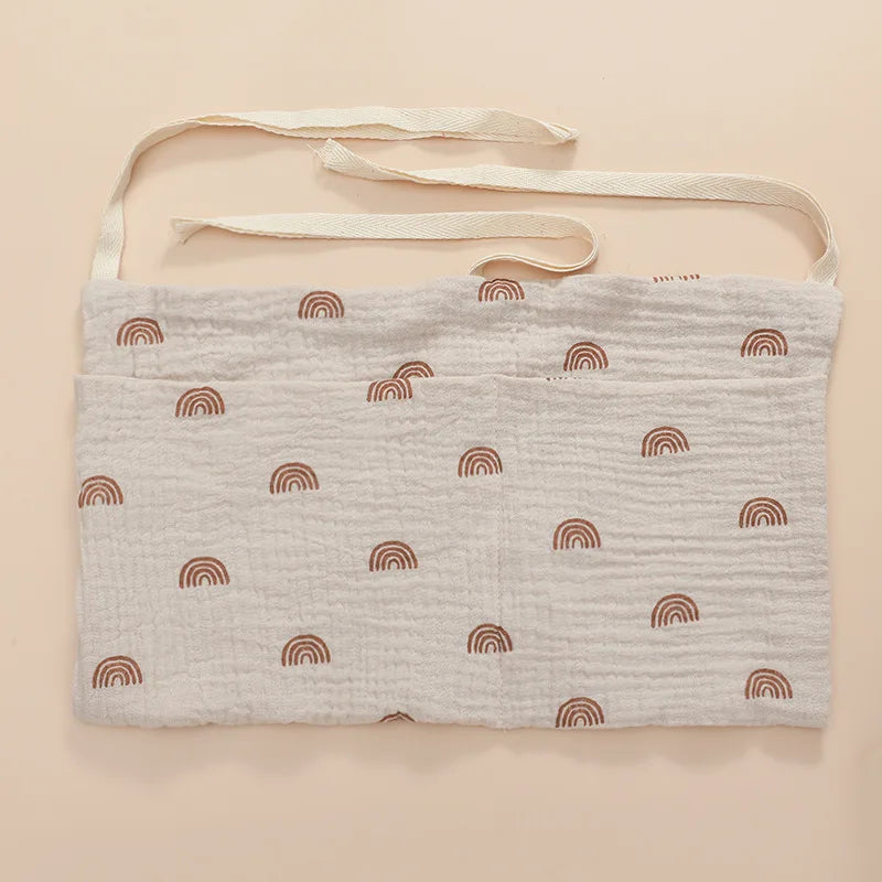 Baby Nursery Crib Organizer Caddy with 2 Pockets