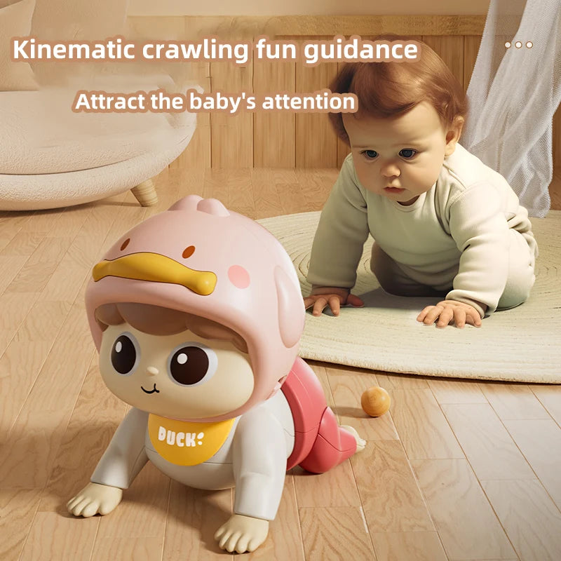 Crawling Guidance Musical Doll Toy for Babies 0-12M