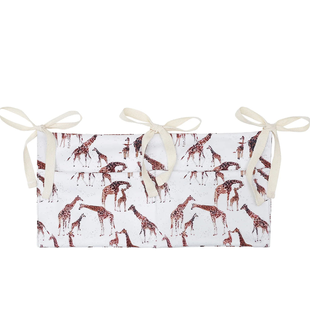 Baby Nursery Crib Organizer Caddy with 2 Pockets