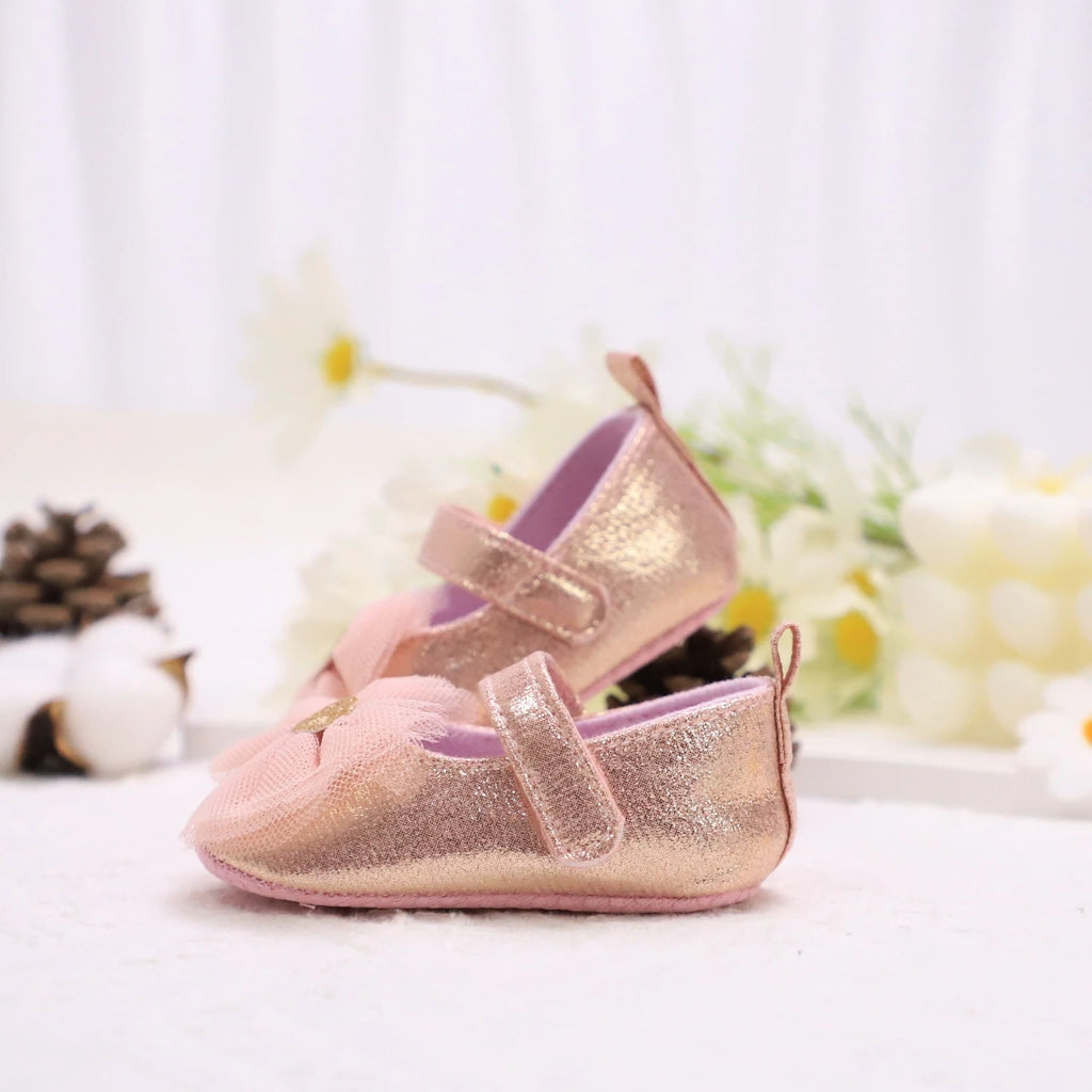 Baby Girl Princess Shoes | Breathable Non-Slip Lace Fashion First Walkers