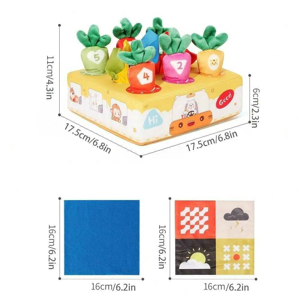 Soft Car Toy Set with Play Mat for Toddlers 12-18M