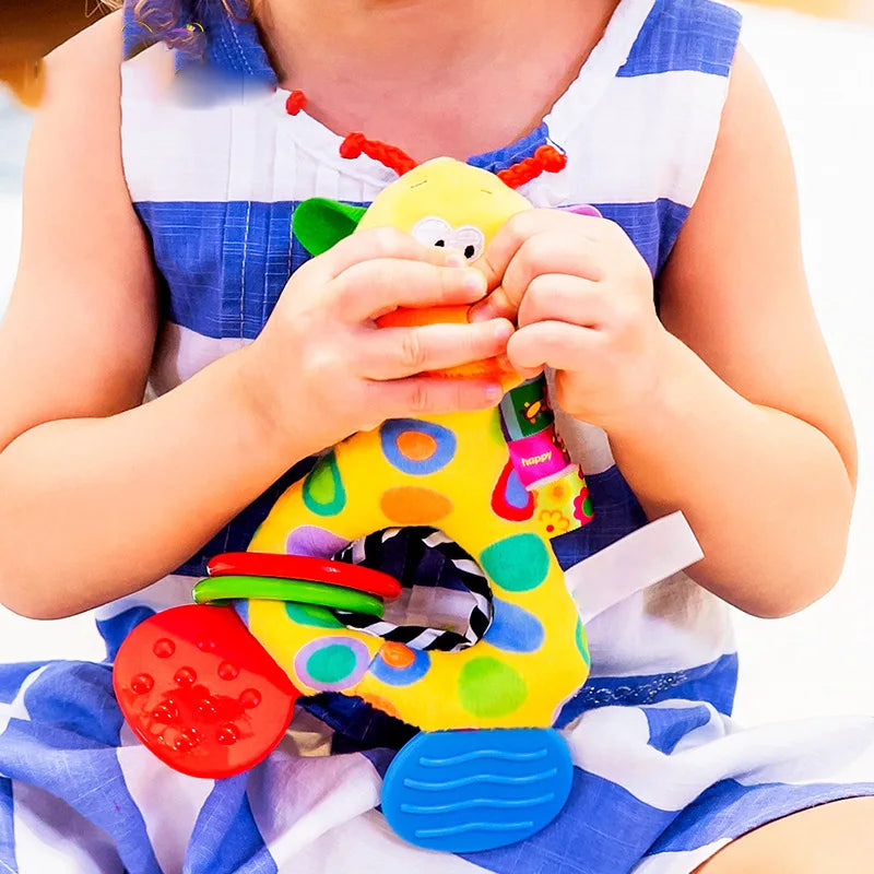 Giraffe Stuffed Plush Teether Doll for Newborns