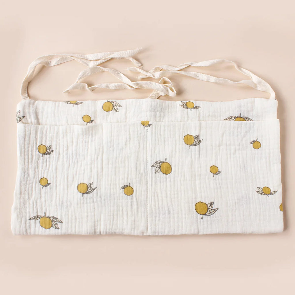 Baby Nursery Crib Organizer Caddy with 2 Pockets