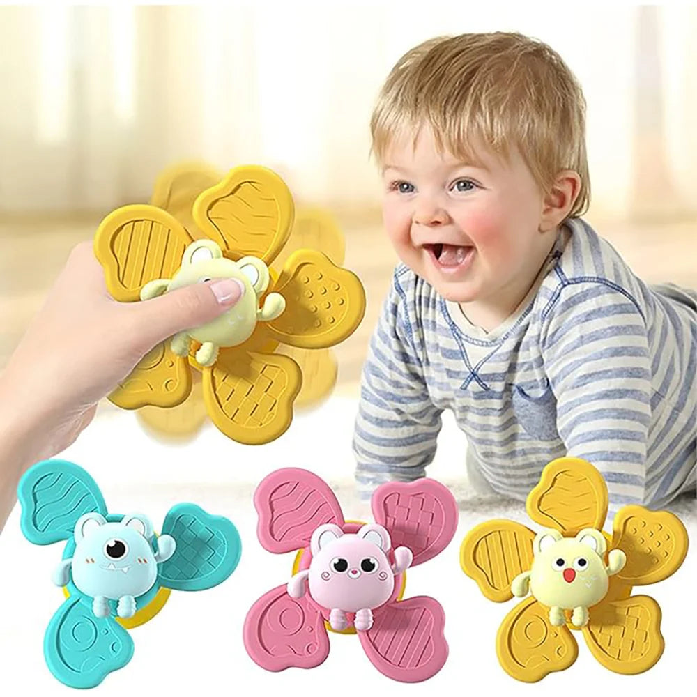 Baby Bath Sucker Spinner Fidget Rattle Toy Set