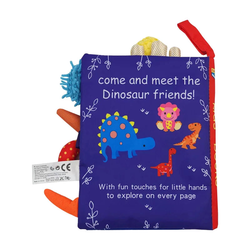 Interactive Cloth Book Rattle for Babies 0-36M