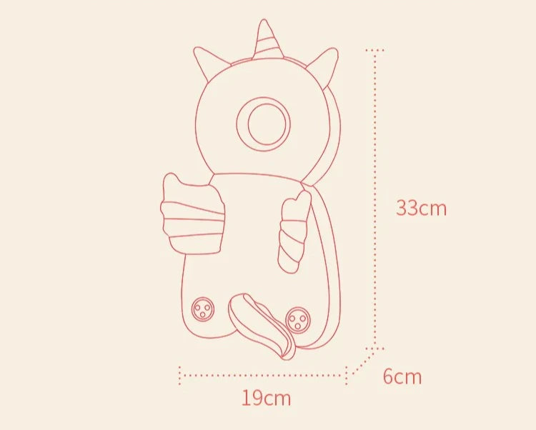 Toddler Safety Backpack with Head Protector Cushion