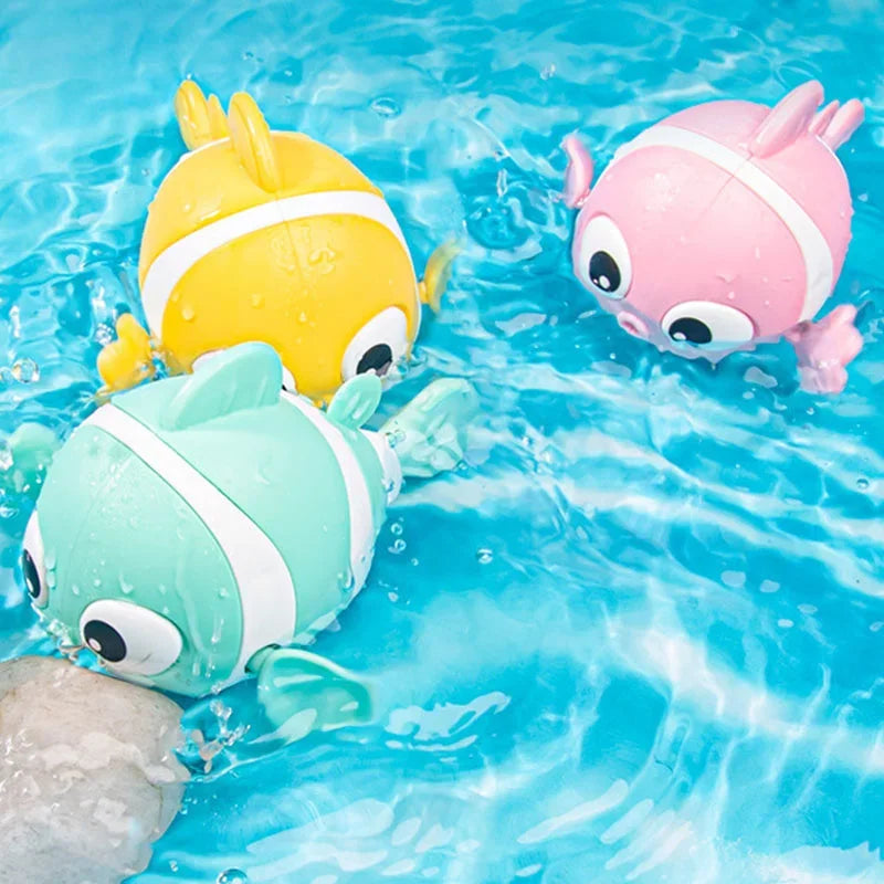 Wind-Up Swimming Fish Clockwork Bath Toy for Toddlers