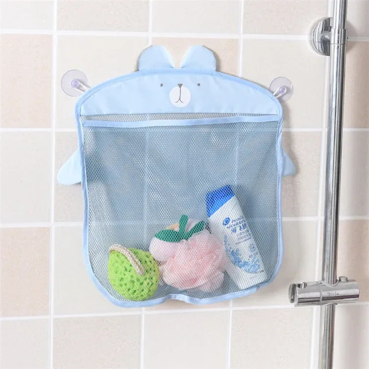 Animal Bath Toy Mesh Bag Organizer with Suction Cups