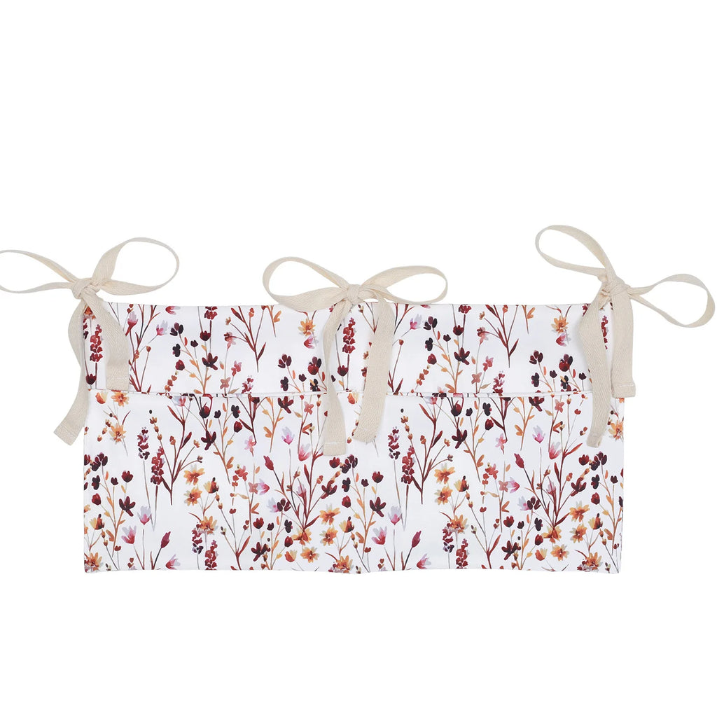 Baby Nursery Crib Organizer Caddy with 2 Pockets