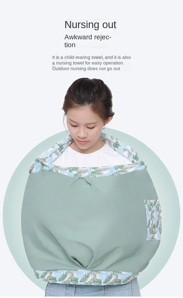 Newborn Baby Wrap Sling with Nursing Cover 0-36M