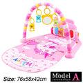 Baby Fitness Play Gym with Piano & Crawling Mat 0-36M