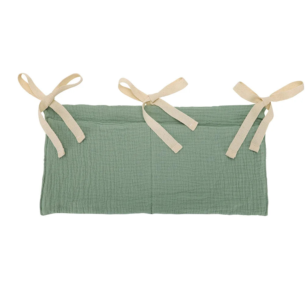 Baby Nursery Crib Organizer Caddy with 2 Pockets