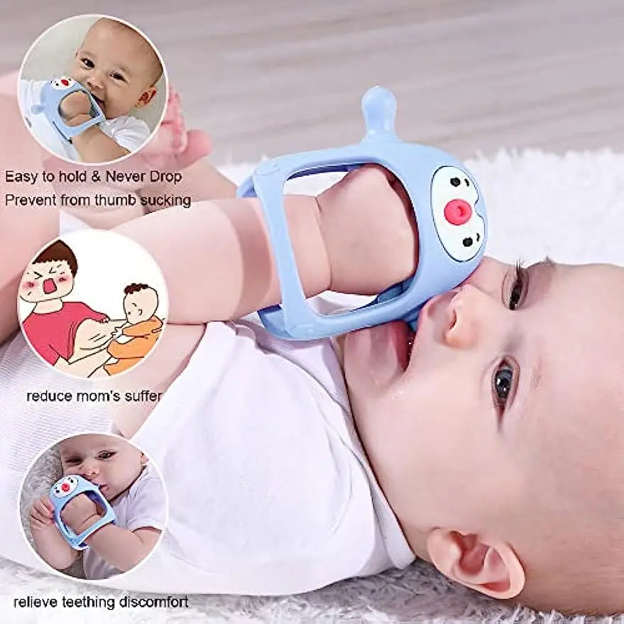 Never-Drop Silicone Teether Pacifier for Newborns