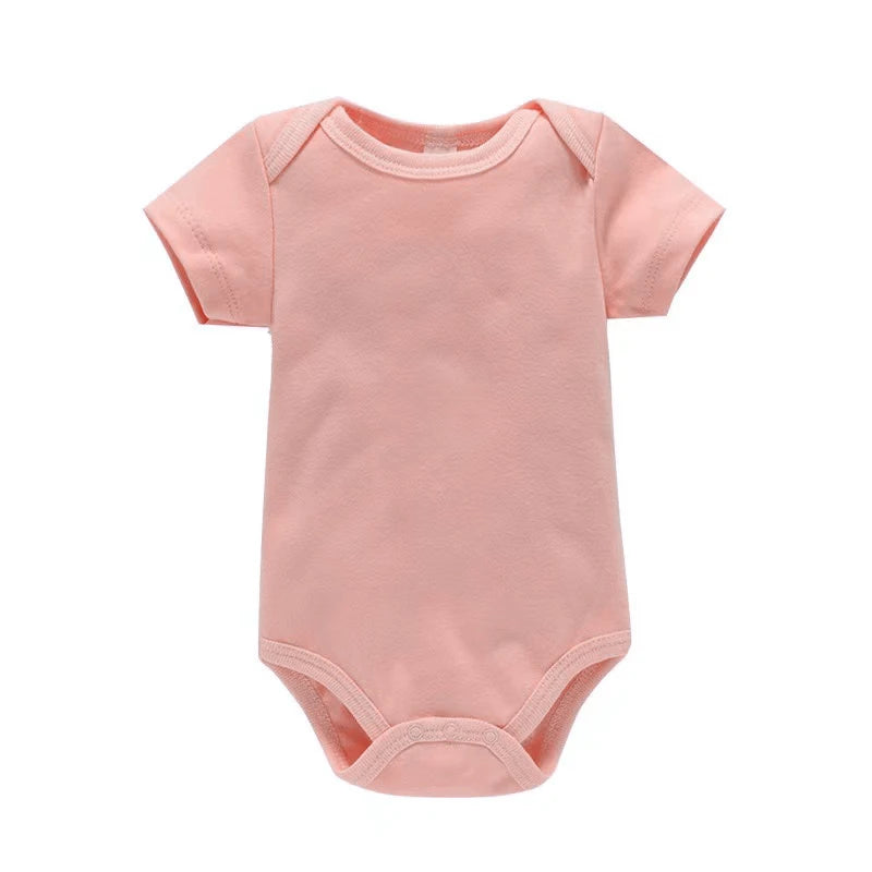 Baby Bodysuit Solid Color Romper Jumpsuit for Newborns