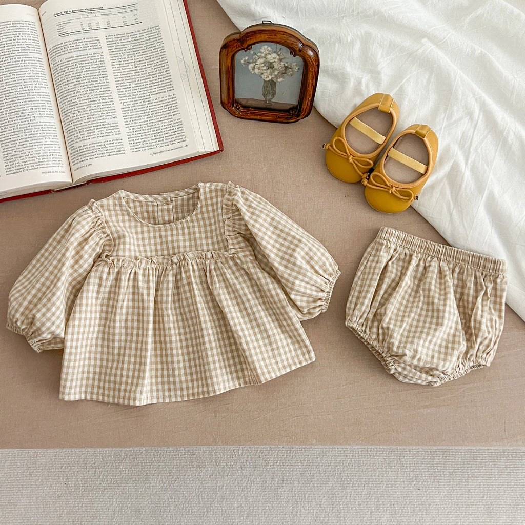 Baby Girl Plaid Tee & Bloomer 2-Piece Set 0-2 Years