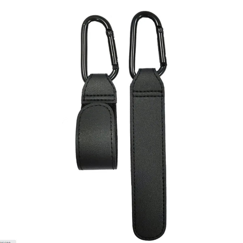 Stroller Hook PU Leather Pram Bag Hanger Organizer