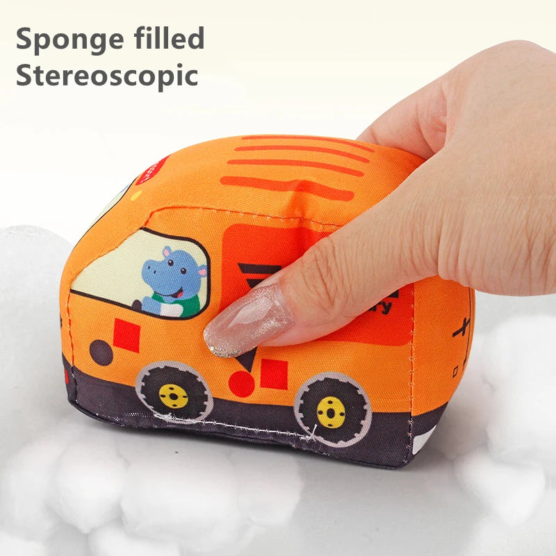 Soft Car Toy Set with Play Mat for Toddlers 12-18M