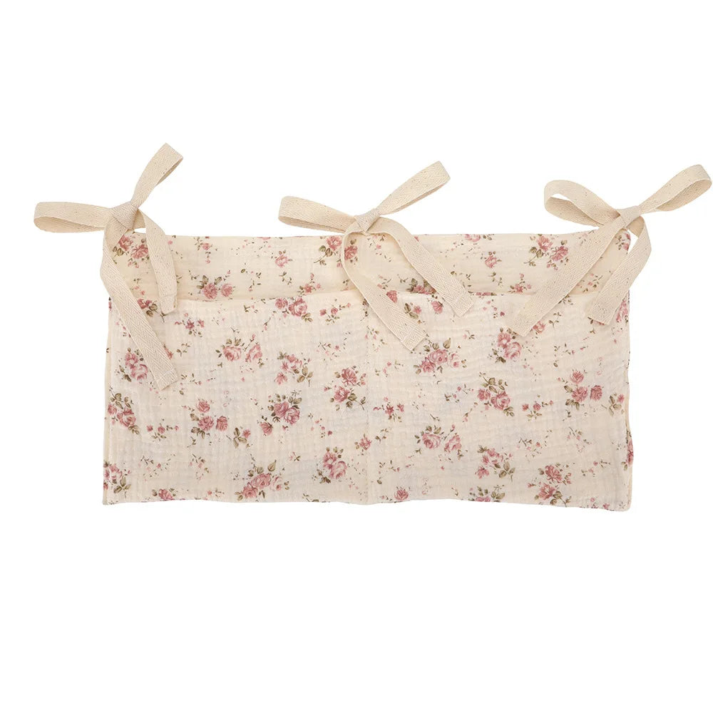 Baby Nursery Crib Organizer Caddy with 2 Pockets