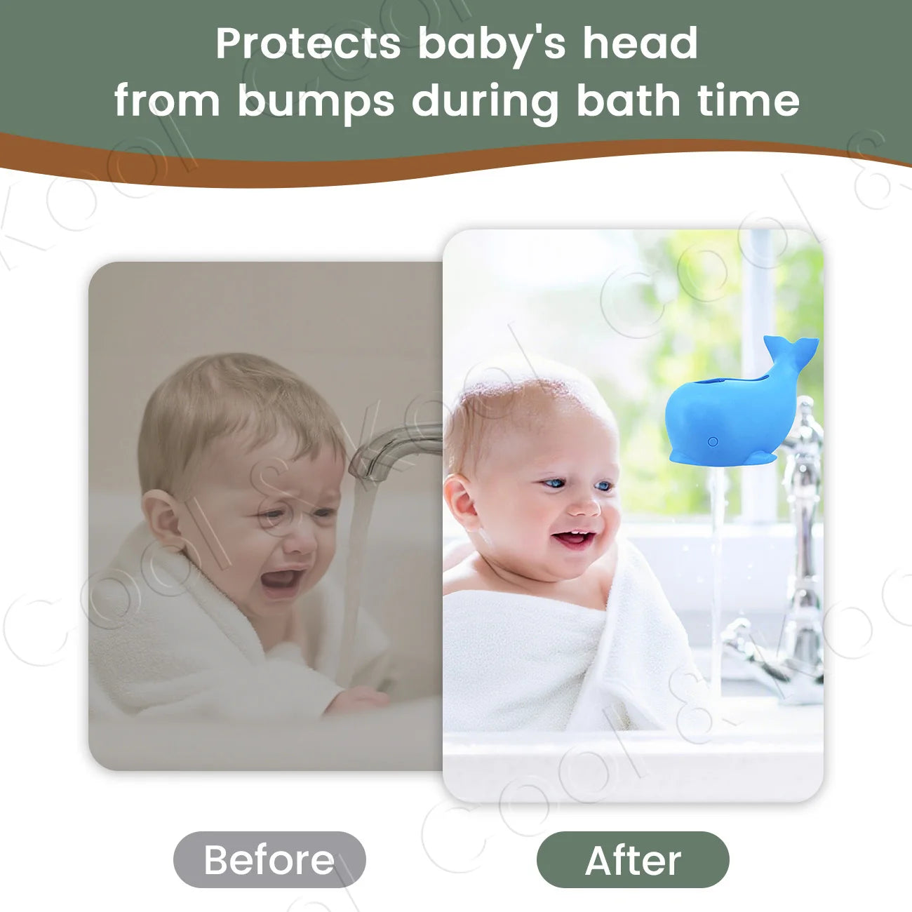 Baby Bath Faucet Cover BPA-Free Silicone Safety Guard