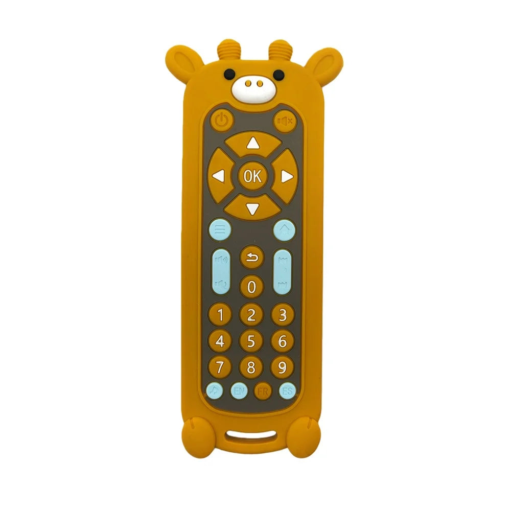 Baby Teether Toy Realistic Cartoon Remote Control