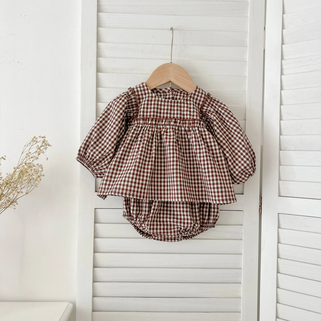 Baby Girl Plaid Tee & Bloomer 2-Piece Set 0-2 Years