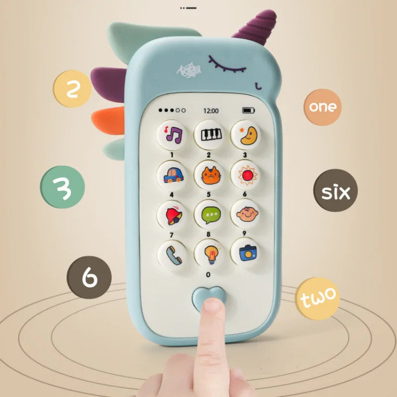 Baby Phone Toy with Music & Teether for Infants