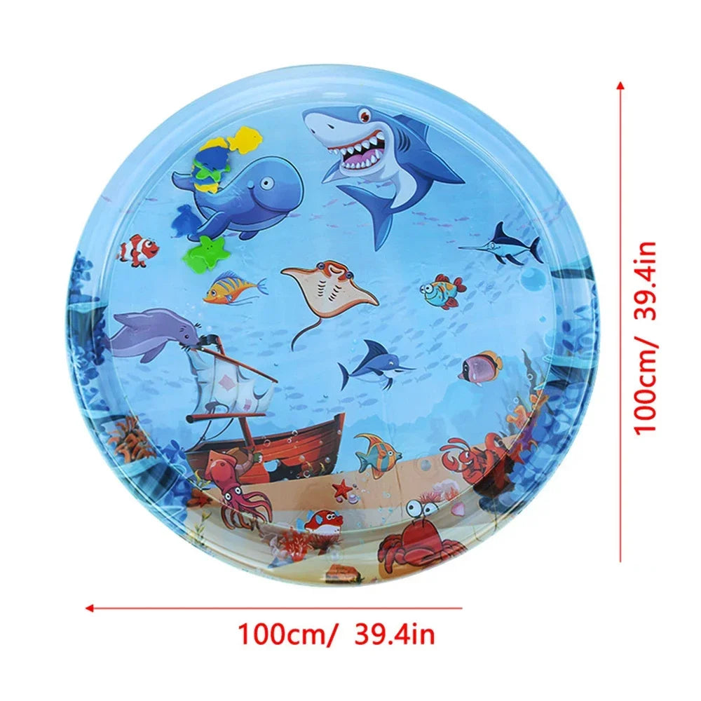 Inflatable Tummy Time Water Play Mat for Infants