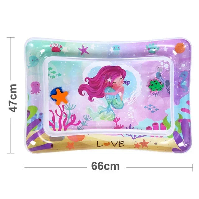 Inflatable Tummy Time Water Play Mat for Infants