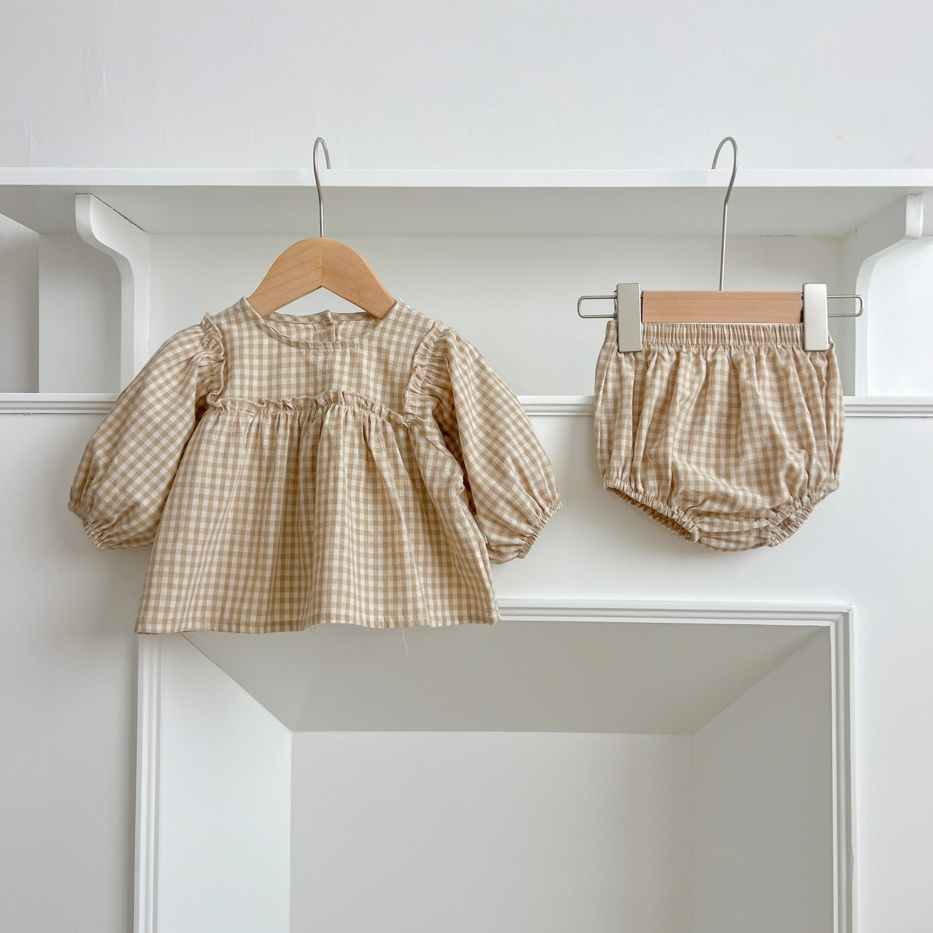 Baby Girl Plaid Tee & Bloomer 2-Piece Set 0-2 Years