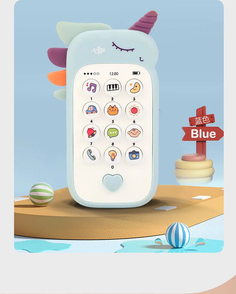 Baby Phone Toy with Music & Teether for Infants