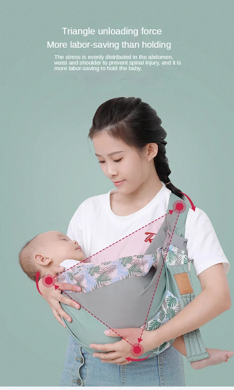 Newborn Baby Wrap Sling with Nursing Cover 0-36M