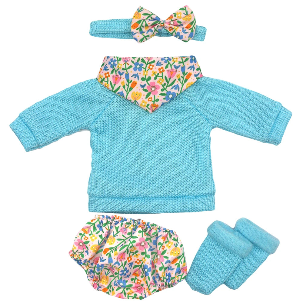 Baby Doll Outfits Set with Shoes for 13-18 Inch Dolls