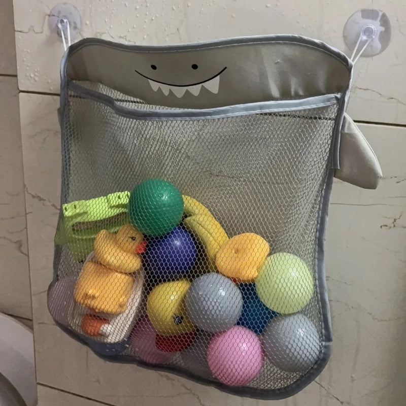 Animal Bath Toy Mesh Bag Organizer with Suction Cups