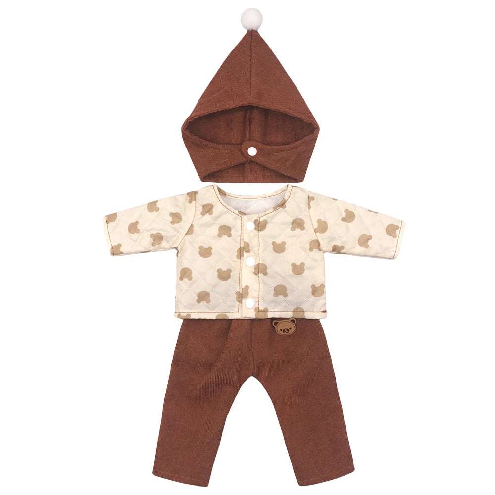 Baby Doll Outfits Set with Shoes for 13-18 Inch Dolls