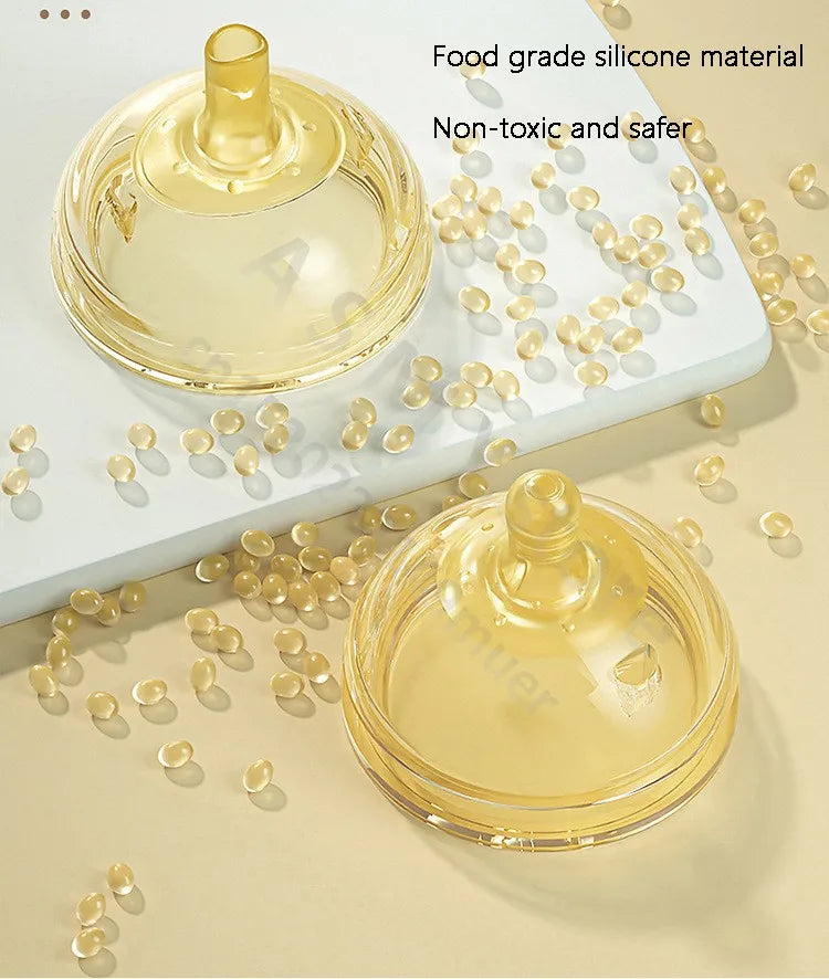 Wide Mouth Newborn Baby Bottle with Learning Nipple