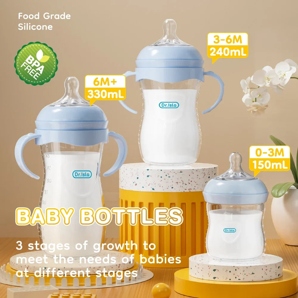 BPA-Free Baby PP Bottle with Handle 150/240/330ML