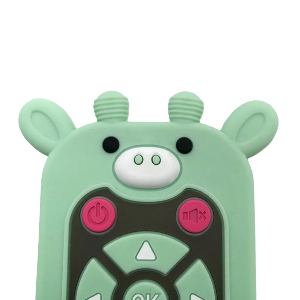 Baby Teether Toy Realistic Cartoon Remote Control