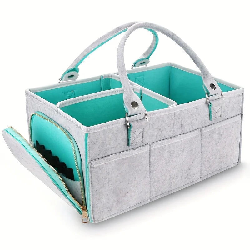 Baby Diaper Caddy Nursery Basket for Newborn Essentials