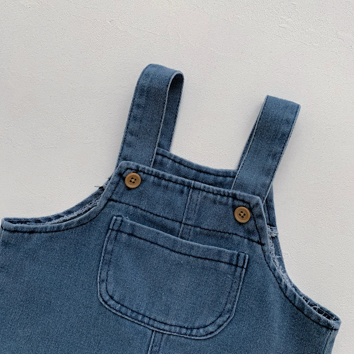 Baby Girl & Boy T-Shirt with Denim Jumpsuit 2-Piece Set
