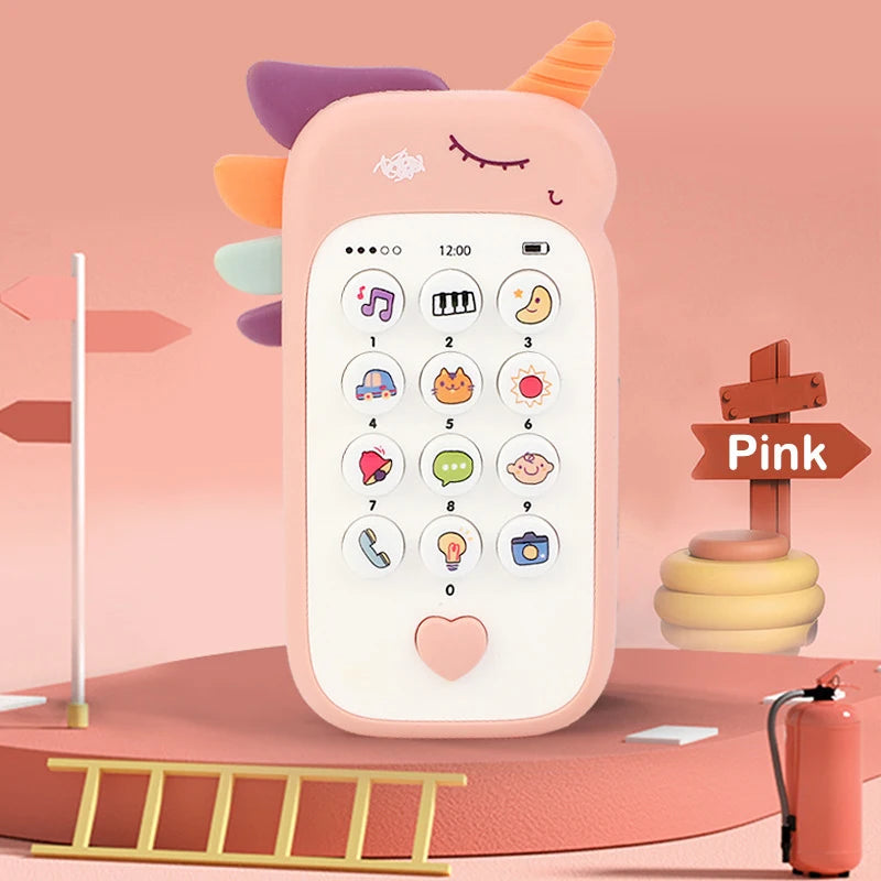 Baby Phone Toy with Music & Teether for Infants