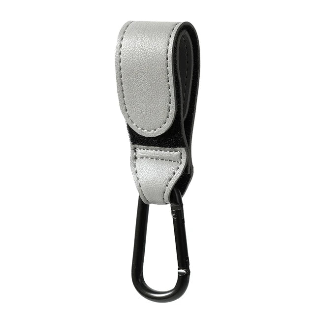 Stroller Hook PU Leather Pram Bag Hanger Organizer