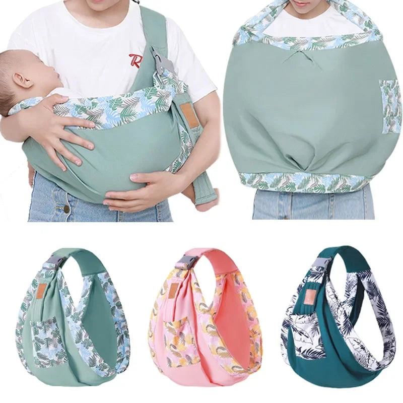 Newborn Baby Wrap Sling with Nursing Cover 0-36M