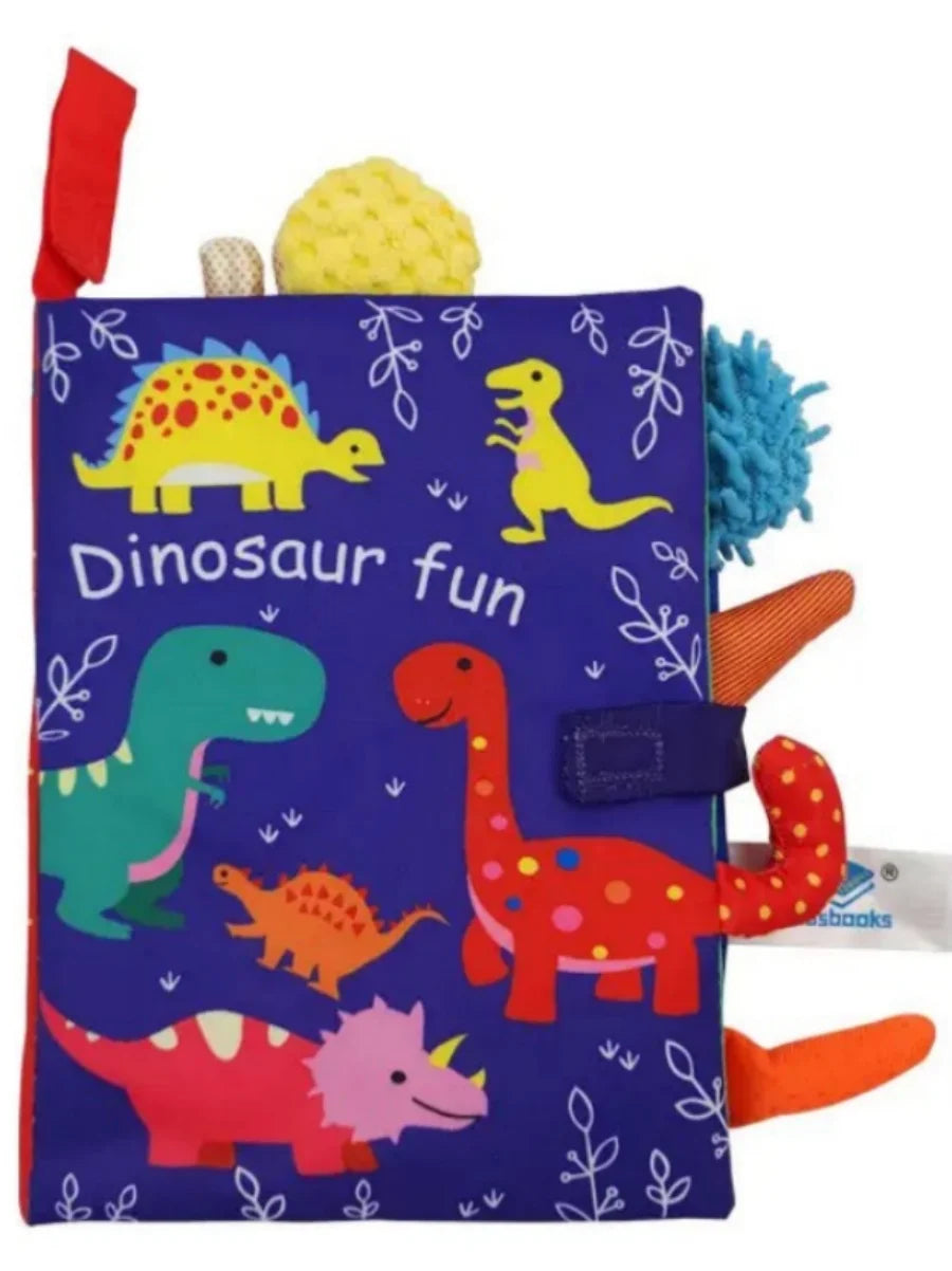 Interactive Cloth Book Rattle for Babies 0-36M