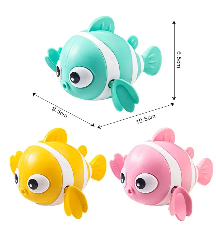 Wind-Up Swimming Fish Clockwork Bath Toy for Toddlers