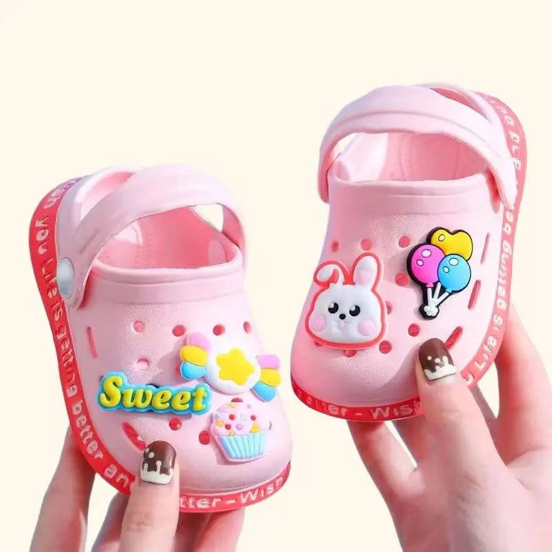 Summer Kids Sandals | Soft Anti-Skid Cartoon Hole Shoes for Boys & Girls