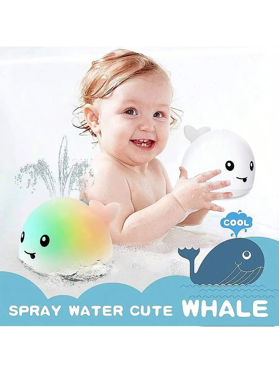 Light-Up Whale Sprinkler Bath Toy for Kids 6-36M
