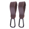 Stroller Hook PU Leather Pram Bag Hanger Organizer