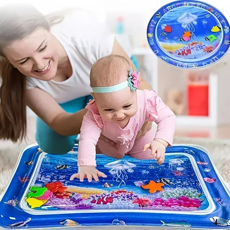 Inflatable Tummy Time Water Play Mat for Infants